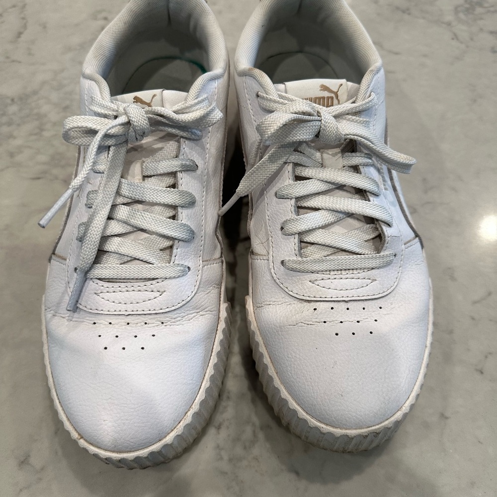 Puma White Athletic Shoes